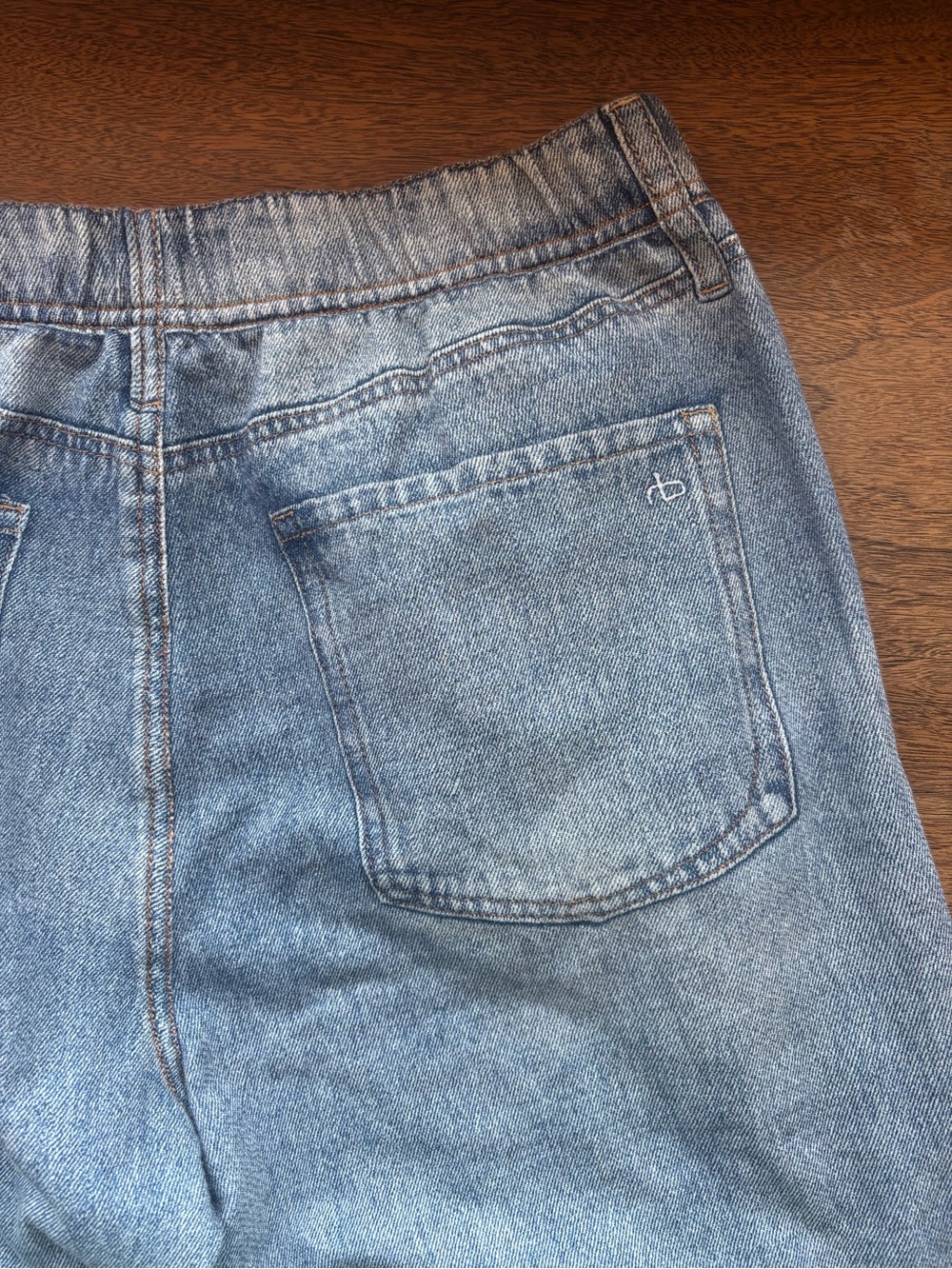 rag & bone rb Miramar Wide Leg Track Jeans in Coney size Medium - Picture 9 of 9